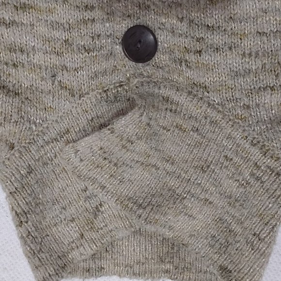 UNIVERSAL THREAD VARIEGATED BROWNS KNIT CARDIGAN CROPPED SWEATER WOMEN'S SIZE L - Picture 4 of 10